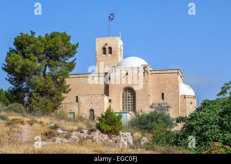 Blick auf St-Andreas Kirche in Jerusalem, Israel. Stockfoto