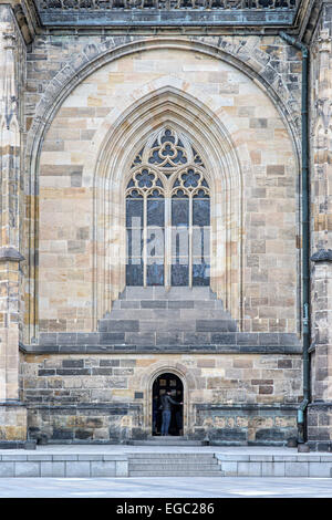 Seiteneingang, St.-Veits-Dom Stockfoto