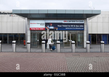 Aberdeen International Flughafen Terminal Building Stockfoto