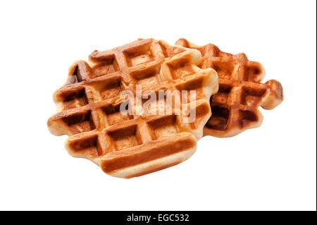 isoliertes Objekt auf weiß - Waffeln Essen Stockfoto