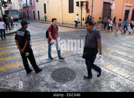 City Street Scene, Merida, Yucatan, Mexiko Stockfoto