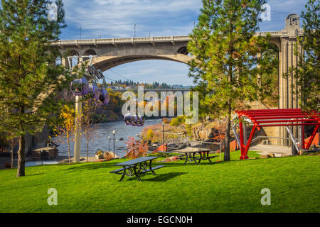 Spokane ist eine Stadt im Nordwesten der Vereinigten Staaten im Bundesstaat Washington. Es ist die größte Stadt von Spokane County Stockfoto