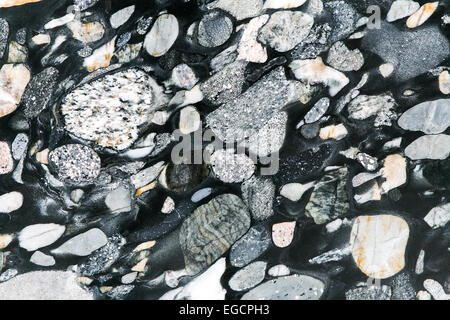 Kieselsteine rock Hintergrund Stockfoto