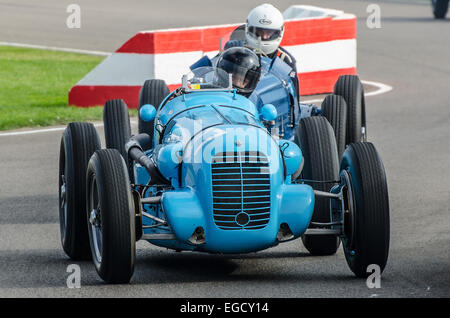 Maserati V8-RI wurde ein Modell der Rennwagen vom italienischen Hersteller Maserati von Modena 1936 produziert, für insgesamt vier Einheiten. Goodwood Revival Stockfoto