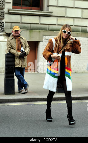 London, UK. 22. Februar 2015. Eugenie London Fashion Week - 22. Februar 2015 - Foto: Start-und Landebahn Manhattan/Celine Gaille/Alamy Live News Stockfoto