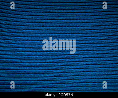 Blau gestreiften Wolle Stoff Hintergrund Stockfoto