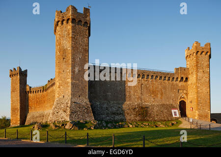 Festung in Montalcino, Hügel der Stadt, Provinz Siena, Toskana, Italien, Europa Stockfoto