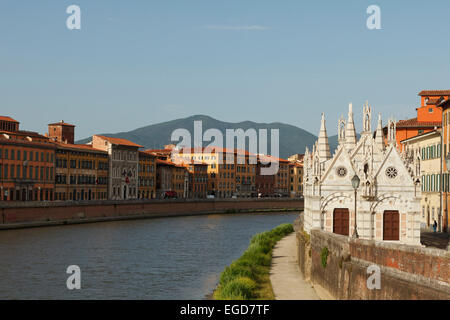 Chiesa di Santa Maria della Spina Kirche, Gotik, in der Nähe von Arno Fluss, Pisa, Toskana, Italien, Europa Stockfoto