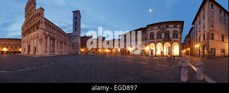 San Michele in Foro Kirche auf der Piazza San Michele quadratisch, Altstadt von Lucca, UNESCO-Weltkulturerbe, Lucca, Toskana, Italien, Europa Stockfoto