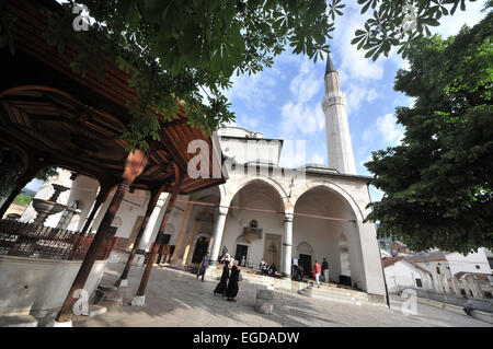 Gazi-Husrev-Beg-Moschee in der Altstadt, Sarajevo, Bosnien und Herzegowina Stockfoto