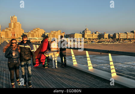 Casino-Pier, Scheveningen an der Nordseeküste, Den Haag, Niederlande Stockfoto