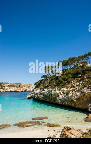 Cala des Moro, in der Nähe von Santanyi, Mallorca, Spanien Stockfoto