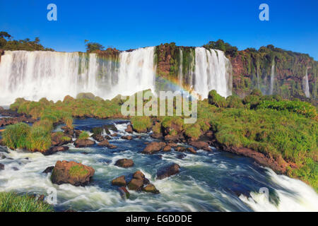 Brasilien, Parana, Iguassu Falls National Park (Cataratas Do Iguaçu) (der UNESCO), Teufelskehle (Garganta Do Diabo) Stockfoto