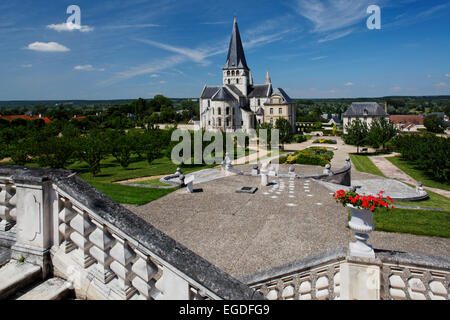 Abteikirche St. Georges de Boscherville, Abbaye Romane Normande, Saint Martin de Boscherville, Haute-Normandie, Frankreich Stockfoto