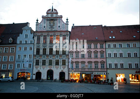 Das historische Zentrum der Stadt, Landsberg am Lech, Upper Bavaria, Bavaria, Germany Stockfoto