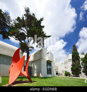 Fundacio Joan Miro, Joan Miro, Stiftung Architekten Josep Lluis Sert, Montjuic, Barcelona, Katalonien, Spanien Stockfoto