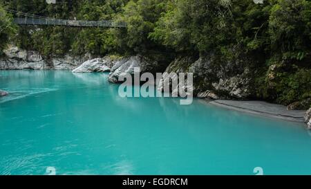 Die verrückt farbigen Hokitika-Schlucht in Neuseeland Stockfoto