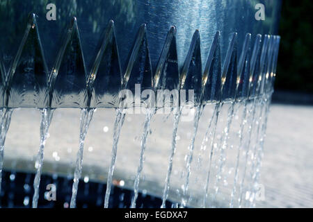 Wasserspiel im Garten Alnwick, Northumberland Stockfoto