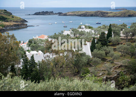 Cala Portlligat und Dali Museum, Cadaques, Costa Brava, Spanien Stockfoto