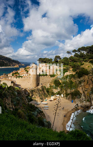 Tossa de Mar, Costa Brava, Spanien Stockfoto