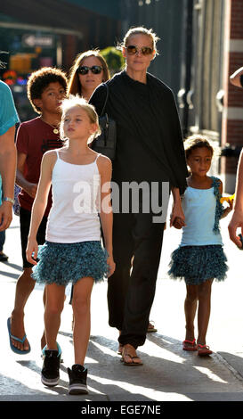 Heidi Klum und Familie Out für einen Spaziergang mit Soho: Heidi Klum Where: New York City, New York, USA bei: 21. August 2014 Stockfoto