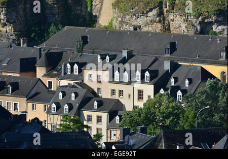 Unteren Teil des Grund (Old Town), Luxemburg, Luxemburg Stockfoto
