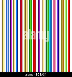 Bunt glänzende Streifen auf weißem Hintergrund. Abstrakte Textur Stockfoto