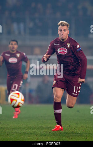 Maxi Lopez (Torino), 19. Februar 2015 - Fußball / Fußball: UEFA Europa League, Runde der 32 Hinspiel match zwischen Torino FC 2-2 Athletic Club Bilbao im Stadio Olimpico di Torino in Turin, Italien. (Foto von Maurizio Borsari/AFLO) Stockfoto