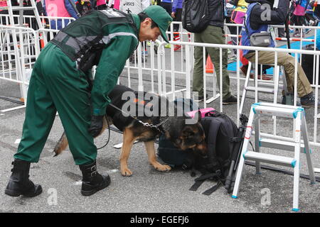 Tokio, Japan. 22. Februar 2015. Gesamtansicht Marathon: Tokyo Marathon 2015 in Tokio, Japan. © Sho Tamura/AFLO SPORT/Alamy Live-Nachrichten Stockfoto