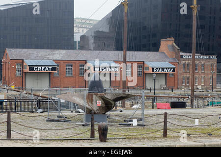 Great western Railway aufbauend auf Albert docks Liverpool Stockfoto