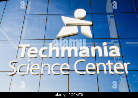 Techmanie Science Center, logo Stockfoto