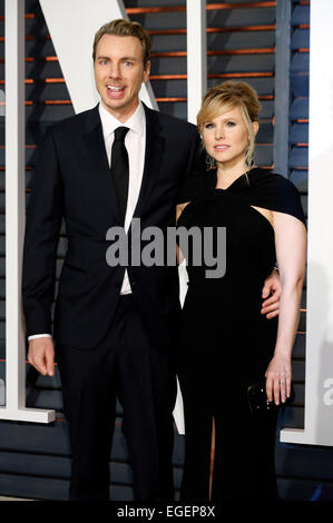 Dax Shepard und Kristen Bell, die Teilnahme an der Vanity Fair Oscar Party 2015 am 22. Februar 2015 in Beverly Hills, Kalifornien. / Picture alliance Stockfoto