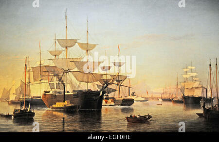 Fitz Henry Lane New York Harbor Stockfoto