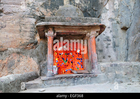 Hindu-Schrein, Ganesh Ranthambore Sawi Madhopur Rajasthan Indien Stockfoto