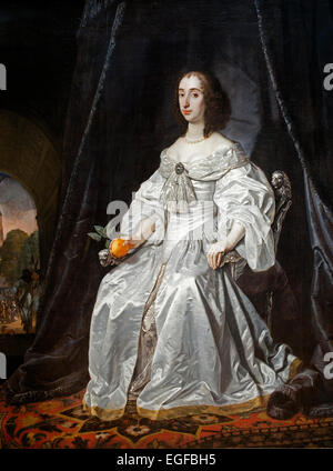 Mary Stuart Princes Orange als Witwe von William II 1662 Bartholomeus van der Helst 1613-1670 Niederländisch Niederlande Stockfoto