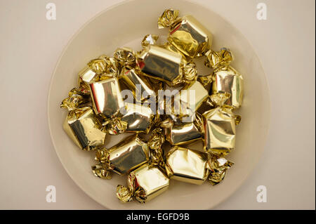 Toffee-Bonbons Stockfoto