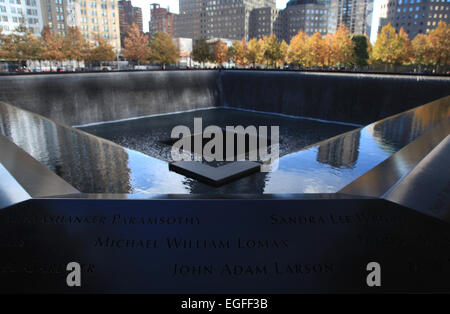 Das National September 11 Memorial in New York Stockfoto