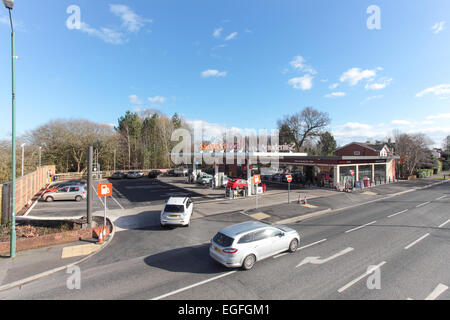 Sainsbury lokalen Tankstelle Stockfoto