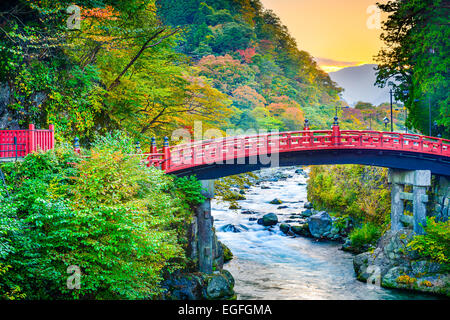 Nikko, Japan Shinkyo-Brücke. Stockfoto