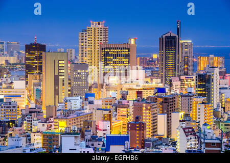 Kobe, Japan Stadtbild im Zentrum von Sannomiya Bezirk. Stockfoto