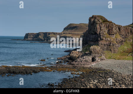 Die Küste von Mull in der Nähe von Treshnish Punkt Stockfoto