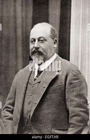 Edward VII, 1841 – 1910.  König des Vereinigten Königreichs und der britischen Besitzungen und Kaiser von Indien. Stockfoto