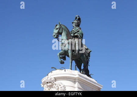 König Joseph von Portugal-Denkmal in Lissabon Stockfoto