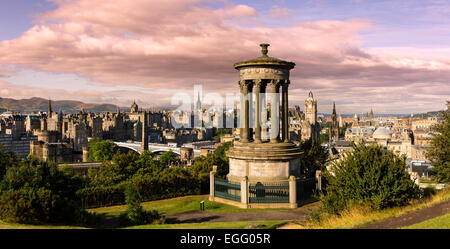 Edinburgh vom Calton Hill Stockfoto