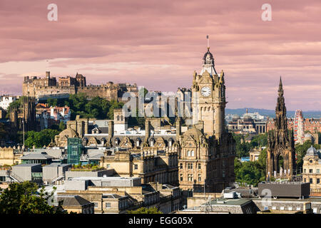 Cityscape Edinburgh, Schottland Stockfoto