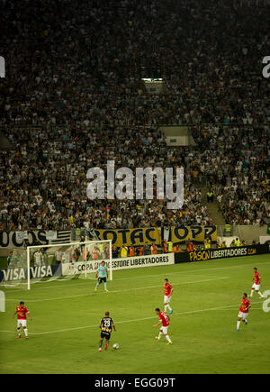 Bei Übereinstimmung zwischen Botafogo (von Rio) und Unión Española (von Santiago de Chile), Maracanã-Stadion, Rio De Janeiro, Brasilien Stockfoto