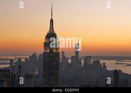 EMPIRE STATE BUILDING (© SHREVE LAMM & HARMON 1931) MIDTOWN SKYLINE MANHATTAN NEW YORK CITY USA Stockfoto