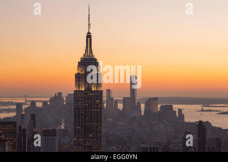 EMPIRE STATE BUILDING (© SHREVE LAMM & HARMON 1931) MIDTOWN SKYLINE MANHATTAN NEW YORK CITY USA Stockfoto