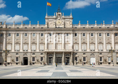 Hof in der Palacio Real (Königlicher Palast) in Madrid Stockfoto