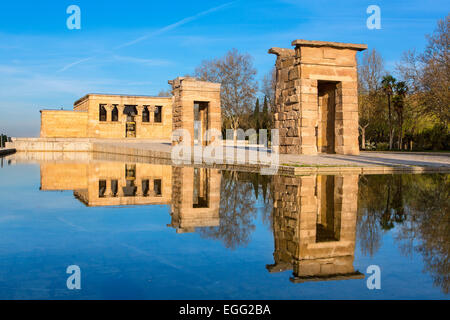 Madrid, Tempel von Debod Stockfoto